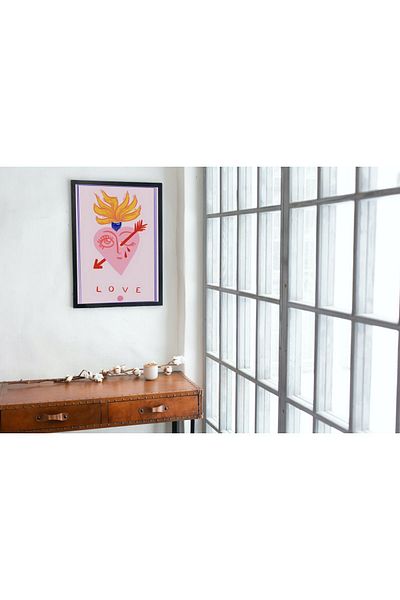 Arthopia Love Love Set Δώρο Αφίσα Κορνίζα Καλλιτεχνική Ζωγραφική