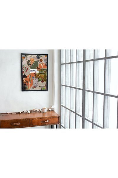 Arthopia Vision Board 6 Manifest Pinterest Αφίσα με κορνίζα Υψηλής ποιότητας διακοσμητικό σχέδιο ζωγραφικής