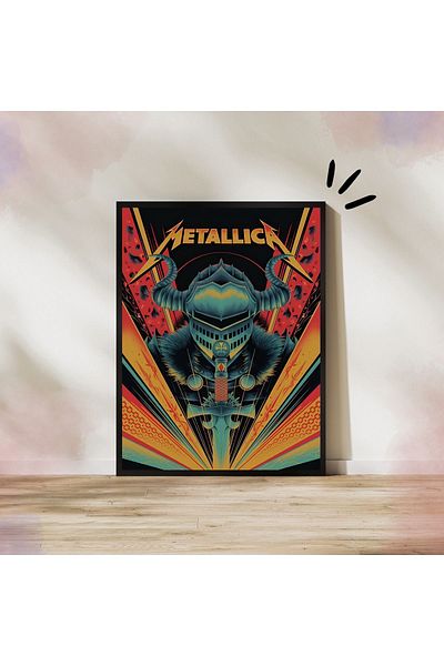 Arthopia Metallica Design Pinterest Πίνακας υψηλής ποιότητας σχεδίου με πλαίσιο αφίσας