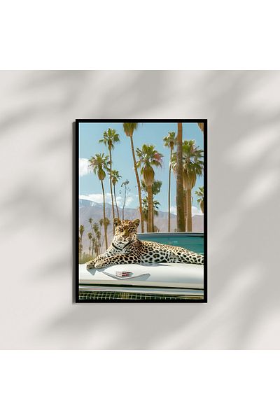 Arthopia The Nobility of the Leopard For Men Edition Πίνακας καλλιτεχνικού σχεδιασμού με πλαίσιο αφίσας