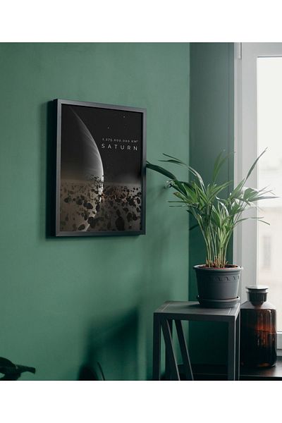 Arthopia Saturn Planets Space The Space Pinterest Αφίσα με κορνίζα Υψηλής ποιότητας διακοσμητικό σχέδιο ζωγραφικής