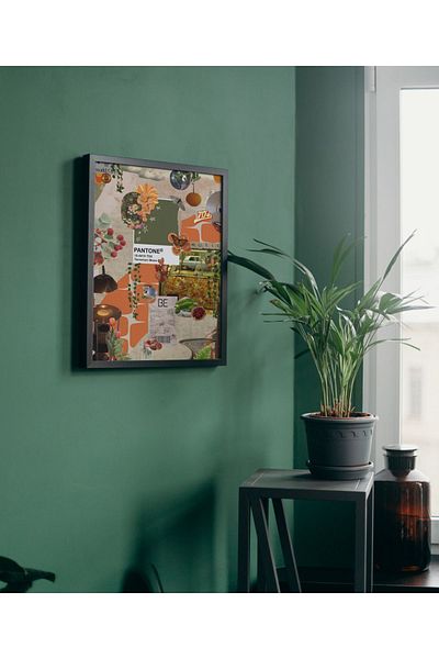 Arthopia Vision Board 6 Manifest Pinterest Αφίσα με κορνίζα Υψηλής ποιότητας διακοσμητικό σχέδιο ζωγραφικής