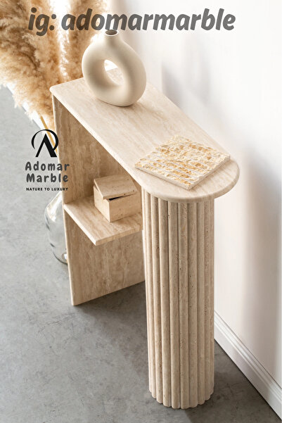 adomarmarblehandmadeandluxury ADOMAR Traverten Dresuar,Özel Ölçü, %100 Doğal ...