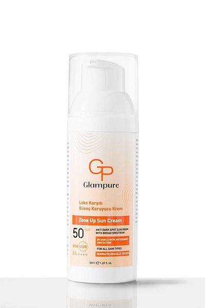 Glampure TOne UP SUN CREAM - HiGh Protection SPF+50 SUNscreen CREAM, Dermatologically Approved