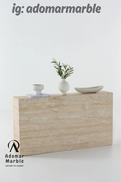 adomarmarblehandmadeandluxury ADOMAR Traverten Dresuar,Özel Ölçü, %100 Doğal ...
