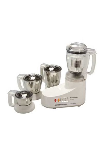 PANASONIC Super Mixer Grinder, 1000W, MX-AC400, White, 3 Stainless Steel Jars, 1 Juicer Jar