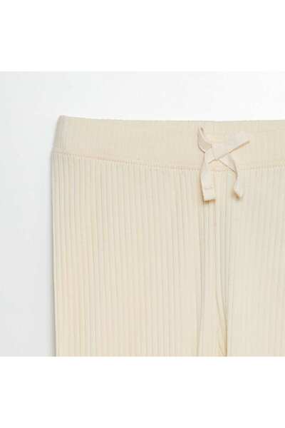 KIABI Ribbed leggings WHITE