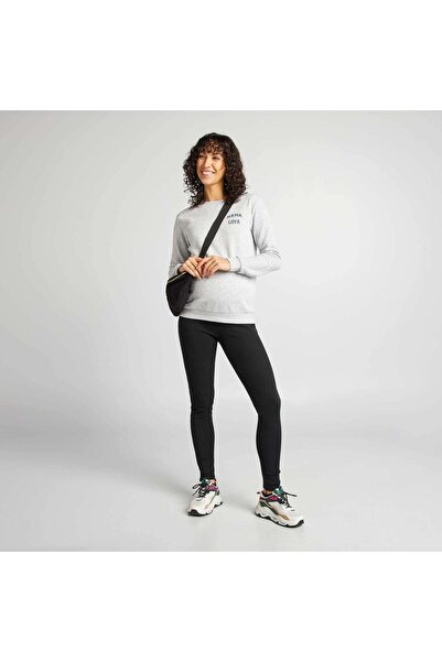 KIABI Ribbed maternity leggings BLACK