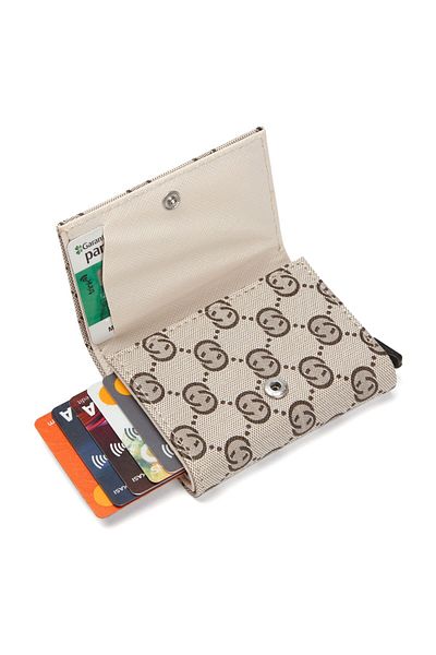 Newish Polo Women's Mechanized Card Holder and Wallet - Gray
