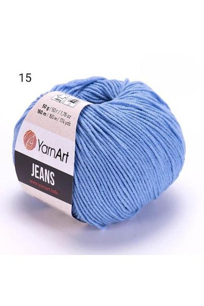 Yarnart YarnArt Jeans thread, color number 15, 1 spool