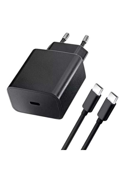 Gtech Set Charger Network 25W + Cable Type-C / Type-C, G-Tech, Compatible with Samsung Galaxy A06, Quick