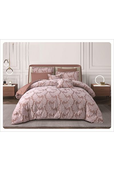 Red Rose Rosie Microfiber DOUBLE Bedding Set - 8 PIECE