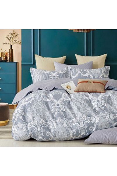 Pucioasa Lenjerie de pat 1 persoana percale cu design baroc, bumbac 100%