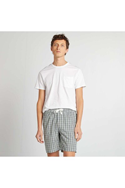 KIABI Short poplin pyjamas - 2-piece set WHITE