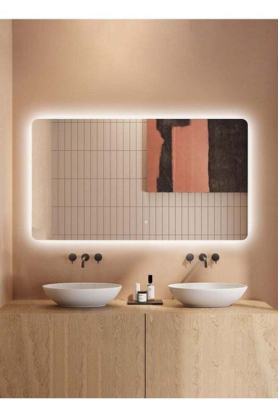 Taimi 100x75 Rectangular Mirror with Backlight and Smart Touch Button