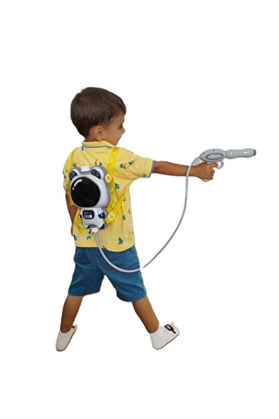 BEREKET PAZAR Robot Şekilli Sırt Çantalı Pompalı Su Tabancası