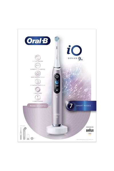 Oral-B Periuță de dinți electrică iO9, tehnologie magnetică, micro-vibrații, inteligență artificială