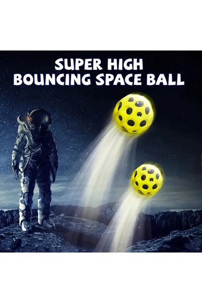 AKIN PAZAR 5 Pieces of Bouncing Ball Moonball Galaxy Space Moon Ball Extreme Bouncing Moonball Garden Toy