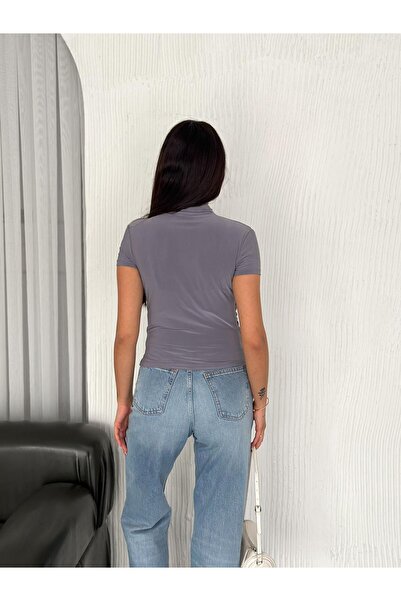 SBL COLLECTİON Γυναικεία μπλούζα με λεπτομέρεια ντραπέ