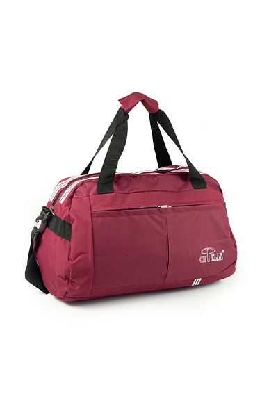 İMAKS Medium Size 45 cm Impertex Polyester Fabric Travel Sports Fitness Beach Bag Burgundy A500