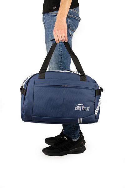 İMAKS Medium Size 45 cm Impertex Polyester Fabric Travel Sports Fitness Beach Bag Navy Blue A500