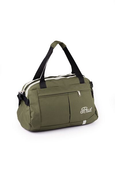 İMAKS Medium Size 45 cm Impertex Polyester Fabric Travel Sports Fitness Beach Bag K. Green A500