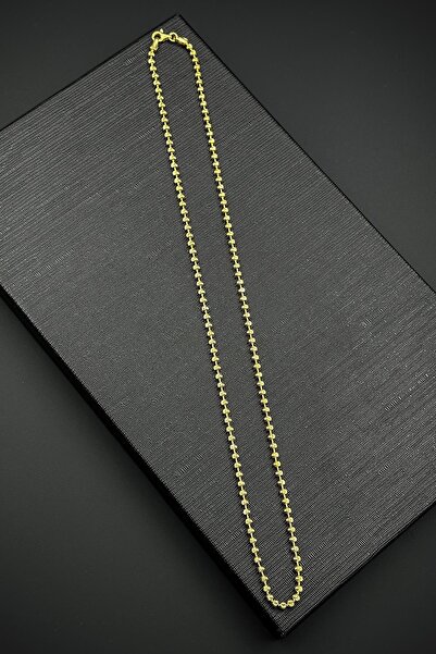 FRNCH 925 Ayar Gümüş İtalyan Model Altın Renk Erkek Kolye FRJ30921-1021-G