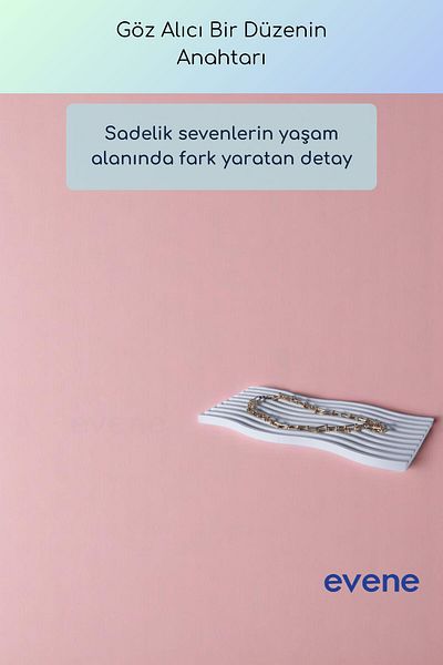 Evene Jewelry Organizer Makeup Organizer Cosmetic Organizer Διακοσμητικό πιάτο Λευκό Χρώμα Μοντέλο 33