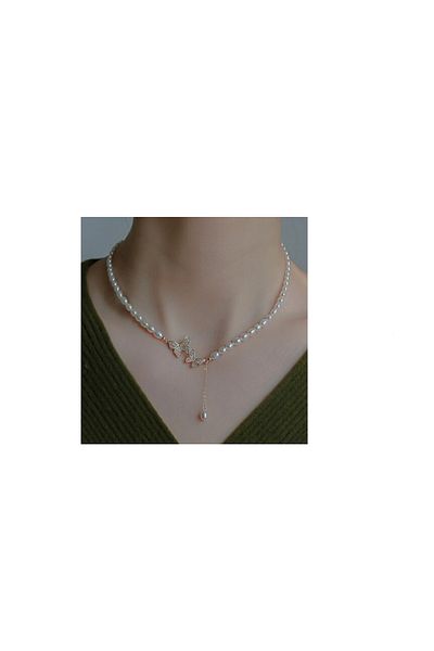 OEM Harmonia Necklace, Butterfly Pattern, Gold