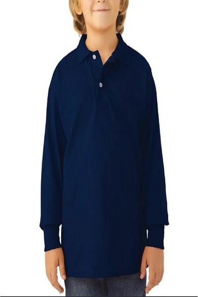 chulfa Long Sleeve School Uniform Sweet T-Shirt 2 Buttons Unisex