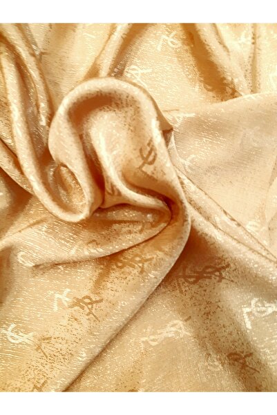 Safir Kumaş Kendinden Desenli Jakarlı Yumuşacık Efil Efil İncecik Elbiselik Kumaş 3 Metre