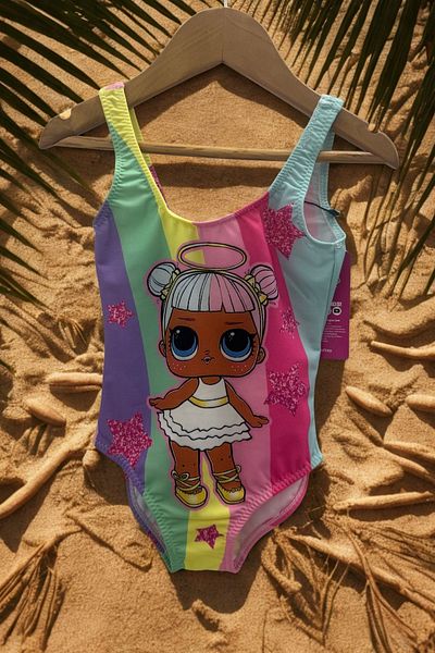 LOL Baby Girl / Child Quick Dry Patterned Printed Swimsuit