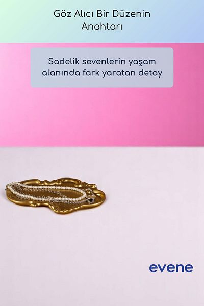 Evene Jewelry Organizer Makeup Organizer Cosmetic Organizer Διακοσμητικό πιάτο Χρυσό Χρώμα Μοντέλο 31