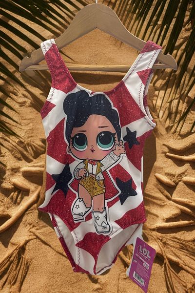 LOL Baby Girl / Child Quick Dry Patterned Printed Swimsuit