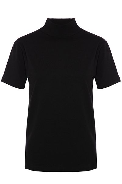 TOLIN Women's Short Sleeve Cotton Lycra Turtleneck 3257