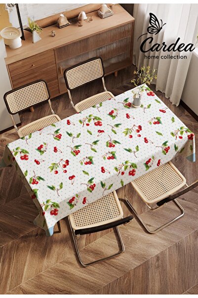 Cardea Home Collection مفرش طاولة مطبوع رقميًا بنمط الكرز