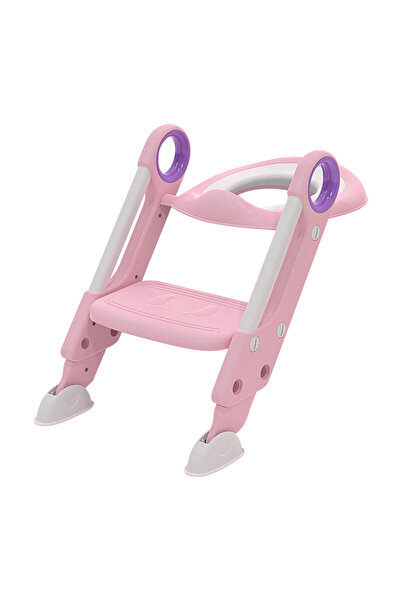 Little Mom Reductor pentru toaleta cu scarita Little Mom Sturdy Pink