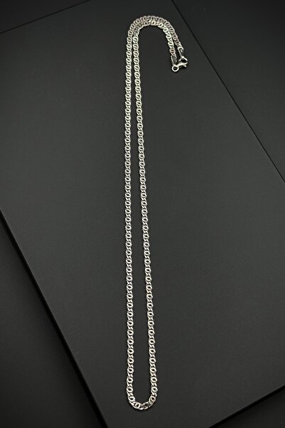 FRNCH 925 Ayar Gümüş italyan Model Gümüş Renk Erkek Kolye FRJ30870-970-A