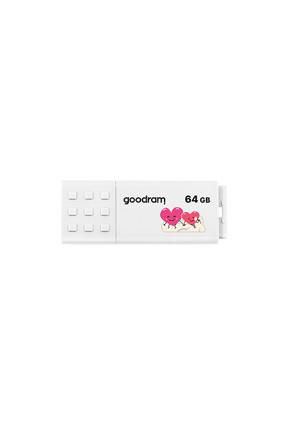 Goodram 64Gb USB Memory 3.2 Gen 1, 60Mb/S Read Speed, 20Mb/S Write Speed, Ume3 Valentine Ume3-0640W0R11-V