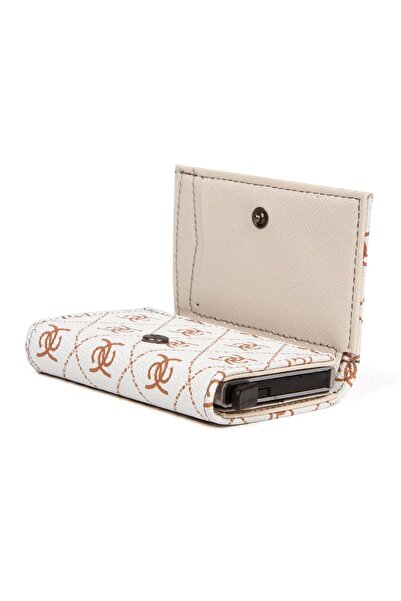 Newish Ανδρική θήκη και πορτοφόλι με λευκό μηχανισμό