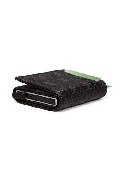 Newish Polo Women's Mechanized Card Holder and Wallet - Black