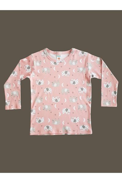 çamaşır bahçesi kendinize iyi bakın Long Sleeve Patterned Children's Pajama Set # Printedchildpyjamasuit # Laundry Garden # Starpatternpajamas