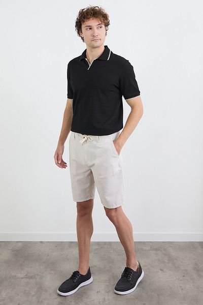 Fulla Moda Σορτς τσέπης με γραβάτα μέσης