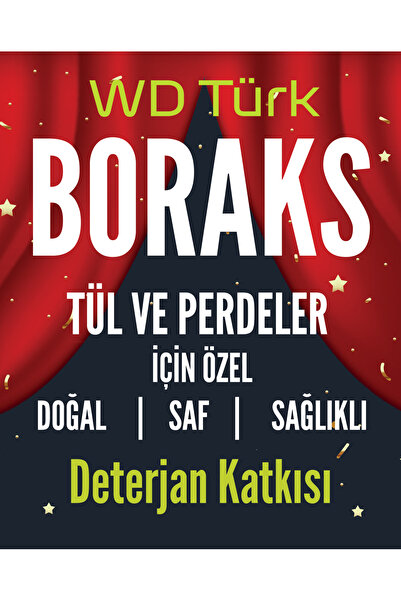 WD Türk Saf Boraks | Tül Perdeler İçin Özel | 500 gr