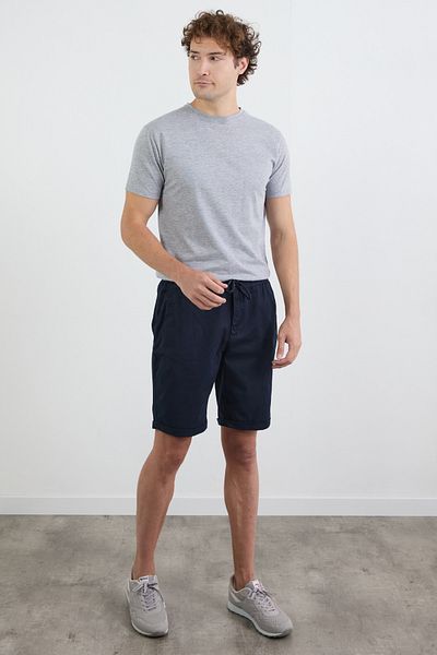 Fulla Moda Σορτς με διπλό πόδι με ελαστική μέση και δεμένη τσέπη