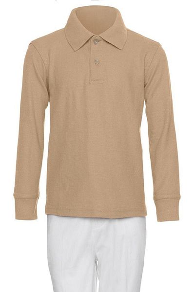chulfa Long Sleeve School Uniform Sweet T-Shirt 2 Buttons Unisex