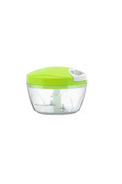 stuffix Tocător manual de legume Stuffix® cu 3 lame, acționare cu șnur, verde/alb