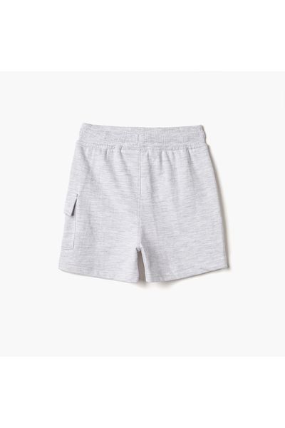 Juniors Solid Shorts with Drawstring Closure and Pocket