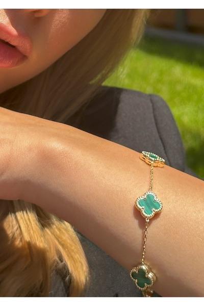 MODA Yonca bileklik çelik kaliteli paslanmaz kararmaz yeni sezon