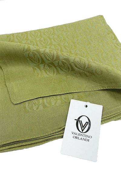 Valentino Orlandi Alia, Κασκόλ Jacquard Lyocell - Μοτίβο σκακιέρας - 12 - Χακί